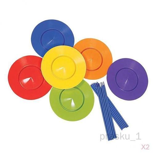 2x Bâtons De Jonglage Pour Enfants Adultes Jeux De Compétences De Performance Clown Jouet Cadeaux