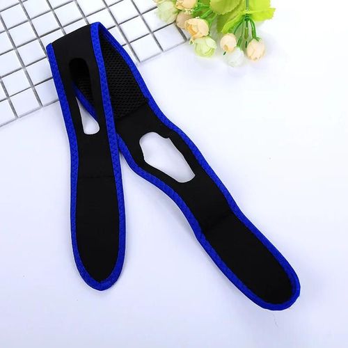 Noir Et Bleu - Ceinture Anti-Ronflement Pour Hommes Et Femmes, 1 Pièce, Triangulaire, Mentonnière, Protège-Bouche, Pour Une Meilleure Respiration, Bandage De Santé Unisexe 