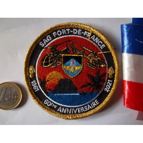 écusson militaire obsolète collection Fort de France Martinique