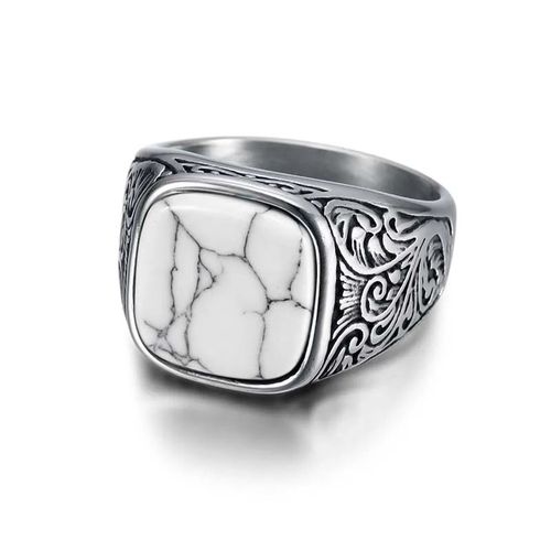 Bague Punk Rock Lisse En Acier Inoxydable 316l,Chevalière Pour Homme,Bijoux De Fête Hip Hop,Anneau De Mariage Pour Homme