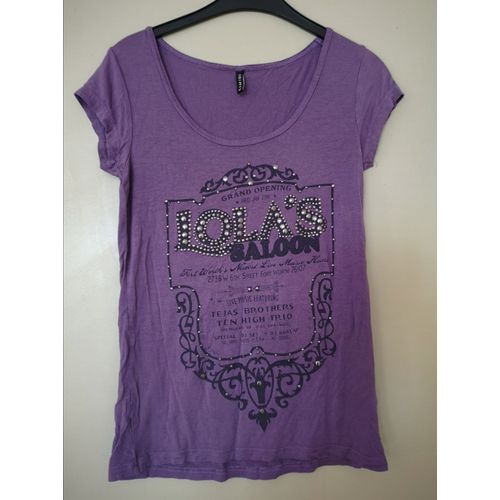 Tee-Shirt Violet Clous - Amisu - M/38