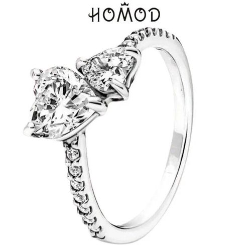 Bague En Forme De C?ur Pavé Clair Pour La Colonne Vertébrale,Bijoux De Doigt Pour Femme,Cadeaux De Fête Des Mères,Salle De Bain Mod 2022
