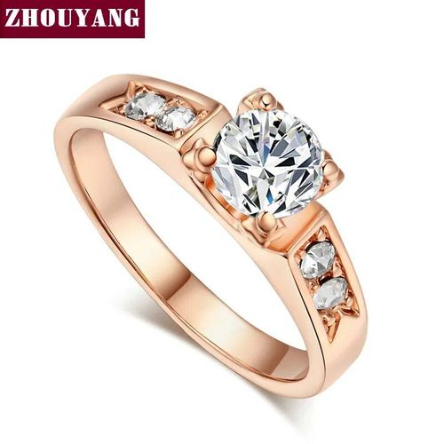 Bague De Mariage Classique Pour Femmes,Ensemble De Broches De 6mm,En Zircone Cubique,Bijoux De Fiançailles,À La Mode,Cadeau D'anniversaire,R051 R052
