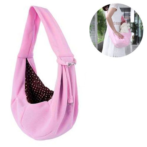 Porte-Bébé Pour Chien Et Chat - Sac Papoose Réversible Mains Libres - Réglable - Pochette Souple Et Fourre-Tout - Convient Aux Chiots, Petits Chiens Et Chats Pour Les Voyages En Plein Airrose
