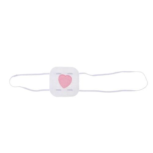 Coeur Rose - Masque Pour Les Yeux En Coton, 1 Pièce, Costume De Cosplay Animé, Masque Simple Avec Broderie De C?ur, Bandeau Pour Les Yeux