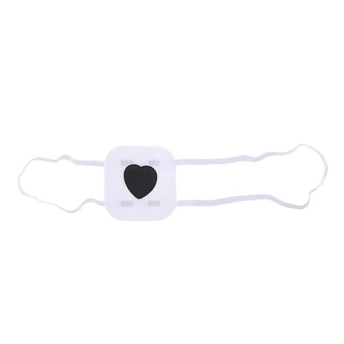 Coeur Noir - Masque Pour Les Yeux En Coton, 1 Pièce, Costume De Cosplay Animé, Masque Simple Avec Broderie De C?ur, Bandeau Pour Les Yeux