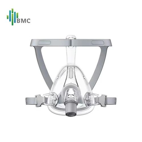 2pcs Fm4 - M - Masque Facial Complet Bmc Cpap Fm4 Avec Couvre-Chef Réglable, Coussins De 3 Tailles Pour Appareil Respiratoire Médical Anti-Ronflement, Anti-Apnée Du Sommeil 
