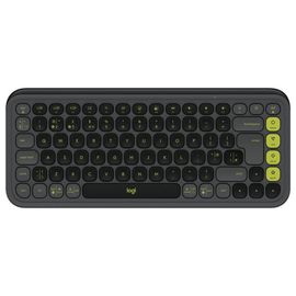 Logitech POP Icon Keys - Clavier - sans fil - Bluetooth LE - QWERTY - R.-U. - graphite, vert