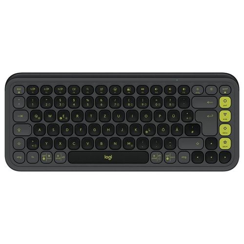 Logitech POP Icon Keys - Clavier - sans fil - Bluetooth LE - QWERTZ - Allemand - graphite, vert
