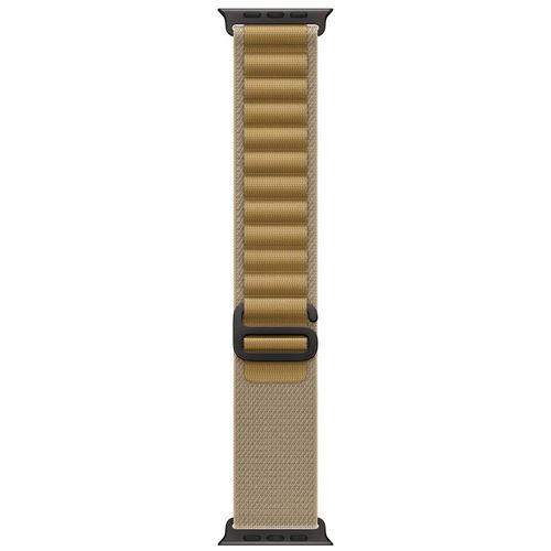 Apple - Boucle Pour Montre Intelligente - 49 Mm, Finition En Titane Noir - Taille Medium - Brun Clair