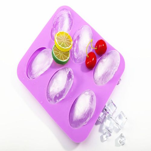 Moule Silicone Patisserie Orientale,Moule À Gâteau En Silicone Ovale À 6 Connexions Moule À Oeuf D'oie À 6 Connexions Moule À Savon Fait Main Moule À Colle Ovale Épaissi