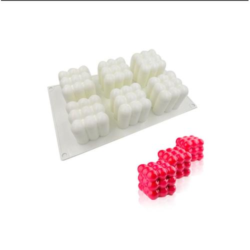 Moule Silicone Patisserie Orientale Le Nouveau 6même Rubik's Cube Boule Magique Tridimensionnelle Mousse Silicone Moule Pâtisserie Française Dessert Gâteau Cuisson Sphérique