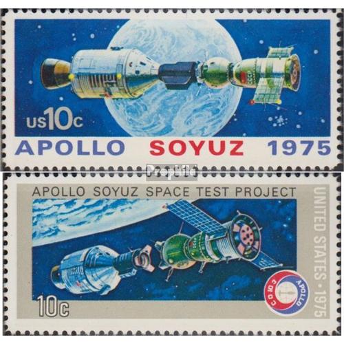 Etats-Unis 1179-1180 (Complète Edition) Neuf Avec Gomme Originale 1975 Américaine-Soviétique Space