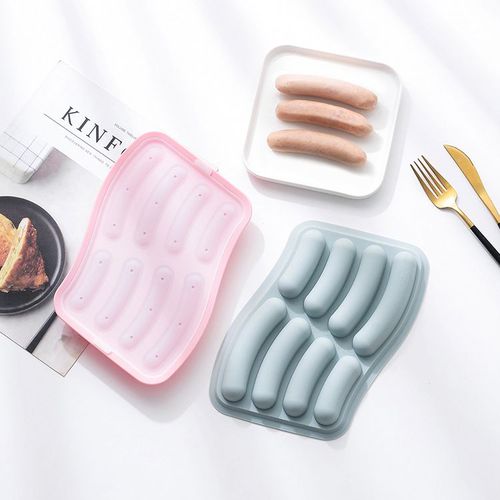 Moule Silicone Patisserie Orientale,Saucisse Moule Bébé Silicone Maison Enfants À La Vapeur Viande Saucisse Bébé Hot-Dog Complément Alimentaire Moule Jambon Saucisse Moule