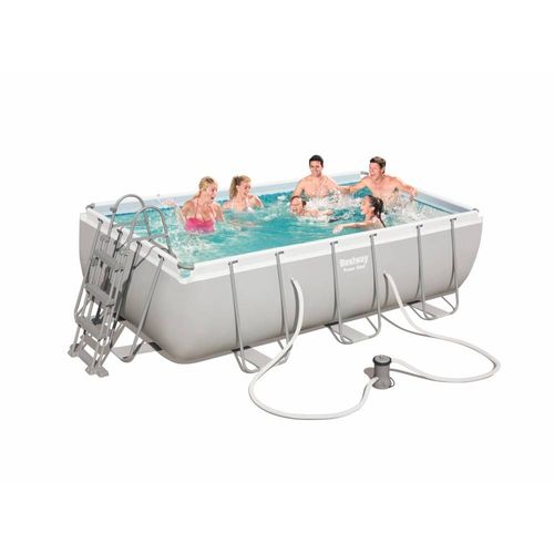 1 XPISCINE AVEC CADRE+POMPE 404X201X100H 56441