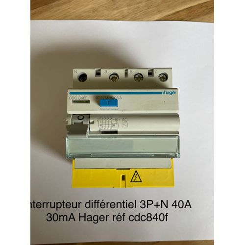 Disjoncteur différentiel Hager