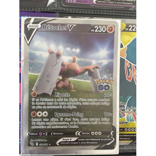 Bétochef V 74 78 Full Art Alternative - Ultraboost X Epée Et Bouclier 10 5 Pokémon Go - Coffret De 10 Cartes Pokémon Françaises