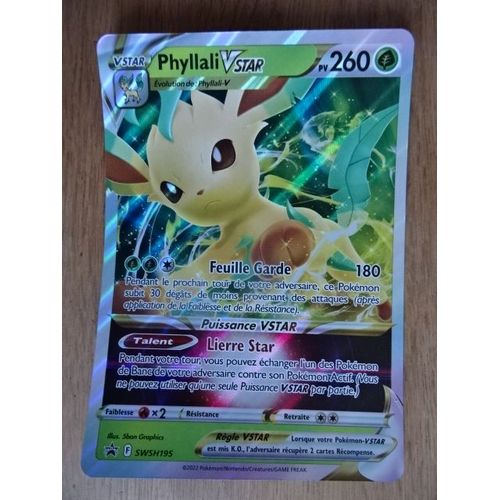 Carte Pokemon Phyllali Vstar 260 Pv - Jumbo - Swsh195 - Promo -