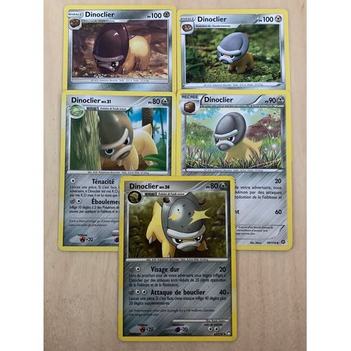 (3390) 5x Dinoclier (Pokemon) 