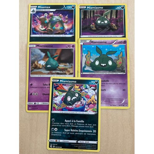 (3034) Miasmax + 4x Miamiasme (Pokemon)