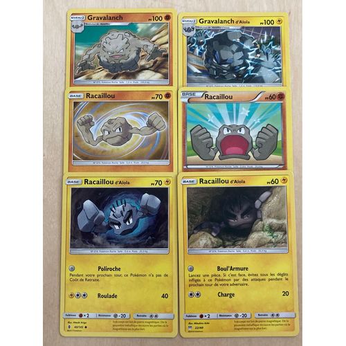 (3486) Gravalanch + Gravalanch D’Alola + 2x Racaillou + 2x Racaillou D’Alola (Pokemon)