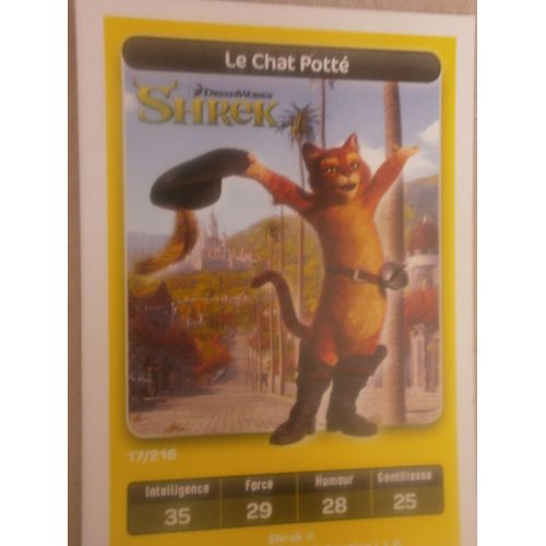 Carte Dreamworks Carrefour 17 - Le Chat Potté (Shrek)