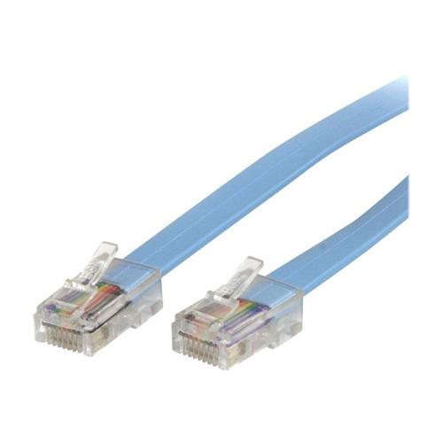 StarTech.com Câble rollover pour console Cisco de 1,8 m - RJ45 - M/M - Câble réseau - RJ-45 (M) pour RJ-45 (M) - 1.8 m - moulé, plat - bleu