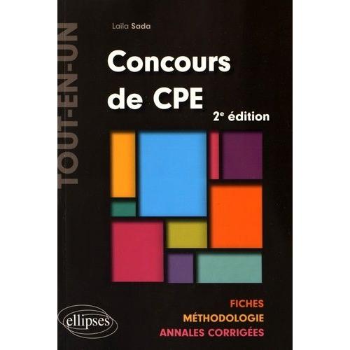 Concours De Cpe - Fiches, Méthodologie, Annales Corrigées