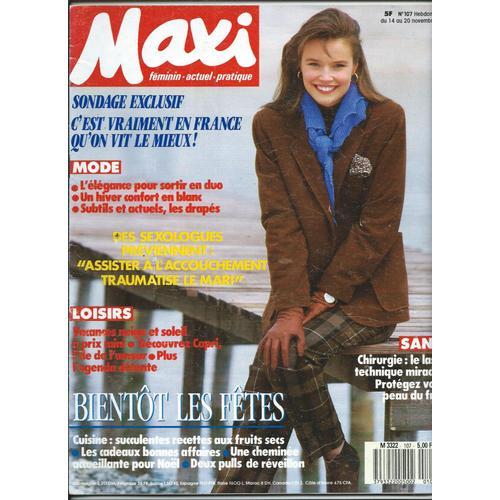 Maxi 14/11/1988 Rosy Gourio La Patronne Des Marins Sauveteurs, Richard Sears Ange Gardien Des Baleines, Dominique Webb Le Magicien, Andrea Bacchetti Le Nouveau Mozart, Colette Aubier Une Mère Regrette