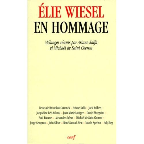 Elie Wiesel En Hommage