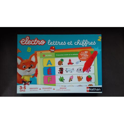 Jeu Electro Lettres Et Chiffres Nathan De 3 À 5 Ans