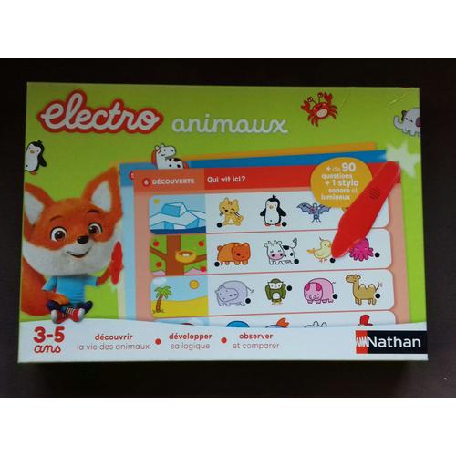 Jeu Electro Animaux Nathan De 3 À 5 Ans