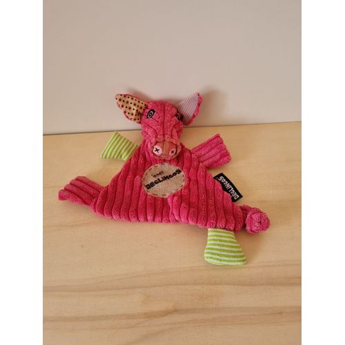 Doudou Cochon Rose Les Deglingos