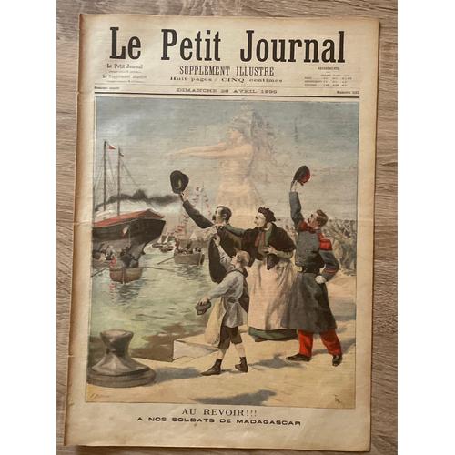 Le Petit Journal - Au Revoir !!! A Nos Soldats De Madagascar |  Numéro 232 Du 28  Avril  1895