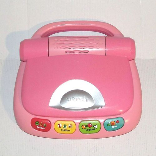Vtech Genius Copine - Console Éducative Alphabet Style Ordi D'éveil - Rose
