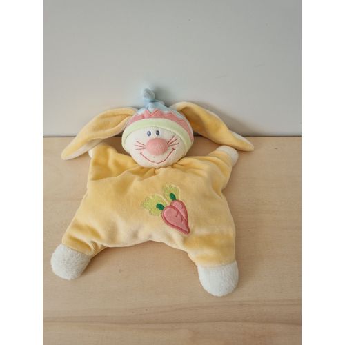 Doudou Lapin Jaune Carottes Kiabi