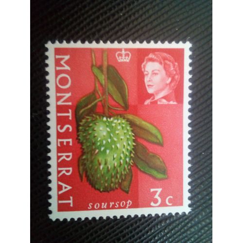 Timbre Montserrat Y T 161 Produits Agricoles Corossol 1965 ( 010507 )