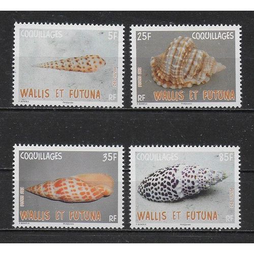Wallis Et Futuna 2012 : Coquillages Divers : Série Entière De 4 Timbres À 150 F. Neufs **
