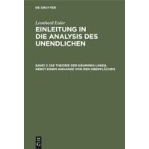 Die Theorie Der Krummen Linien, Nebst Einem Anhange Von Den Oberflächen