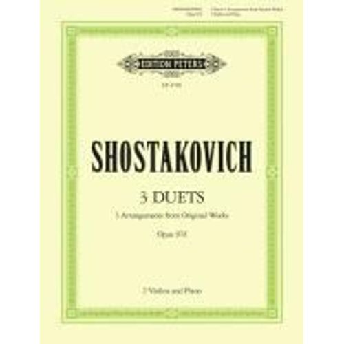 Shostakovich 3 Duets Violin Ensemble