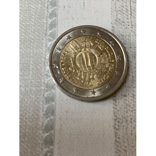 Pièce Commémorative De 2€ République Française 2002-2012 10eme Anniversaire De La Mise En Circulation De L¿Euro