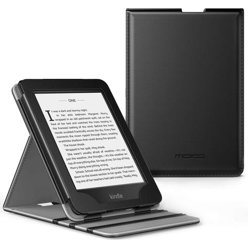 Coque Kindle Paperwhite 6 Pouces (10ème Génération - Modèle 2018), étui de  Retournement Vertical pour Kindle Paperwhite 2018 avec Fonction  Réveil/Veille Automatique - Noir