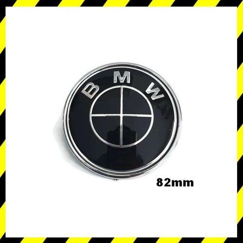 1 Logo Bmw Full Black 82mm