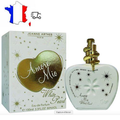 Jeanne Arthes - Parfum Femme Amore Mio White Pearl - Eau De Parfum - Flacon Vaporisateur 100 Ml 