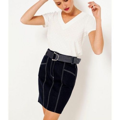 Jupe Aux Coutures Apparentes