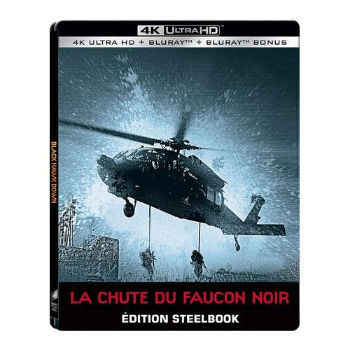 La Chute Du Faucon Noir - 4k Ultra Hd + Blu-Ray + Blu-Ray Bonus - Édition Boîtier Steelbook