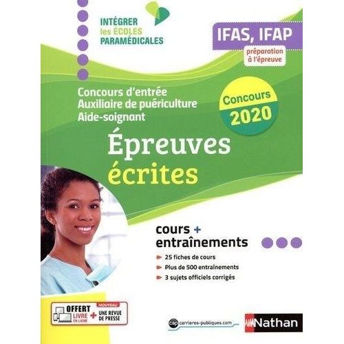 Concours D'entrée Aide-Soignant Et Auxiliaire De Puériculture Ifas, Ifap - Epreuves Écrites