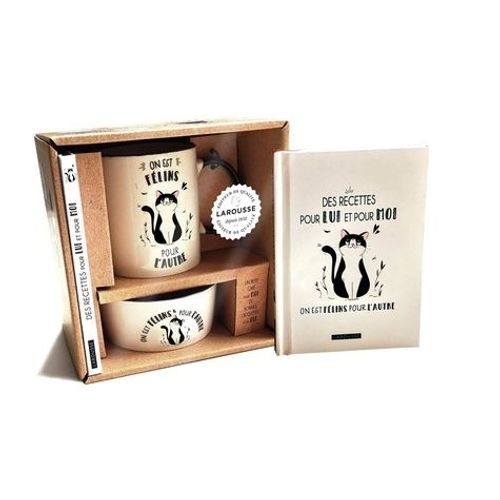 On Est Félins Pour L'autre - Avec Un Mug, Une Gamelle Pour Chat, Et Des Recettes Pour Lui Et Pour Moi