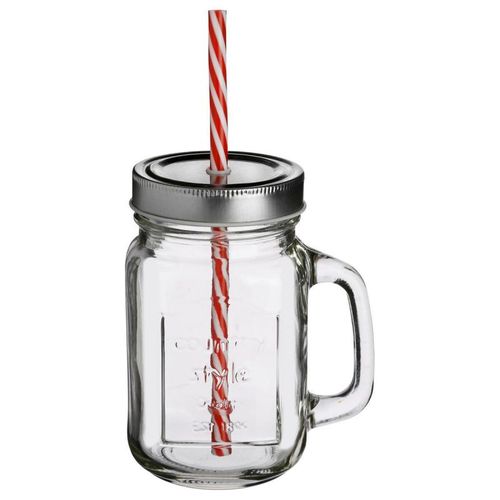 Chope En Verre & Paille "Souhay" 45cl Transparent