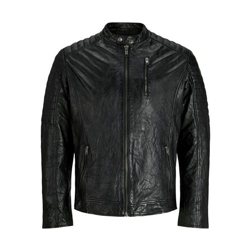 Jack & Jones Richard Leather Jacket Noir